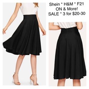 New SHEIN High Waist Flared Circle Skirt XS
